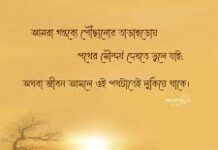 যতক্ষণ জীবন আছে ততক্ষণ সৎ আনন্দে বাঁচুন